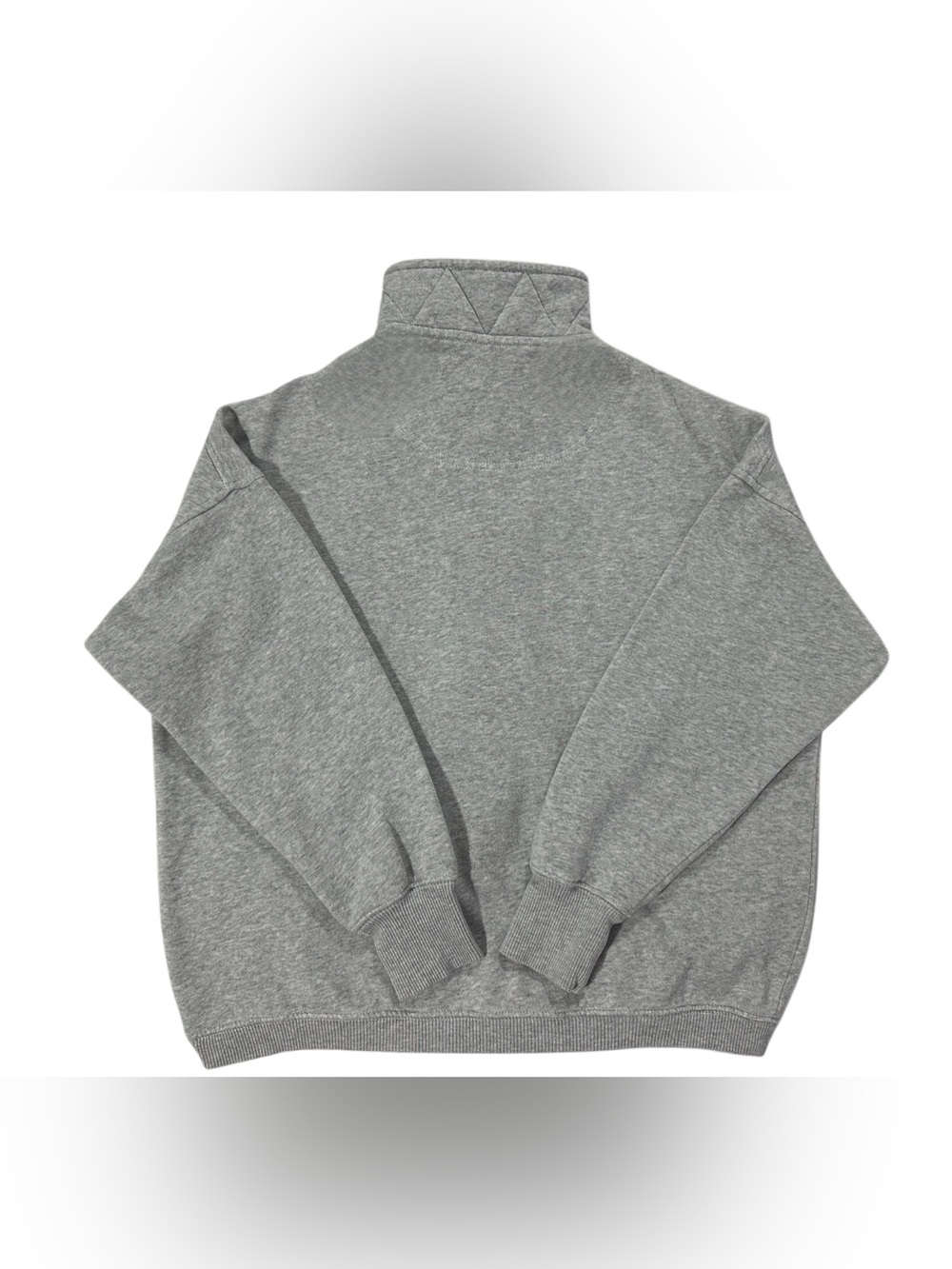 Aerie Gray Oversized Snap Neck Pullover Sweatshirt XXS - Picture 2 of 9